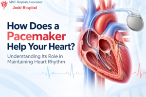 Pacemaker device helping maintain normal heart rhythm